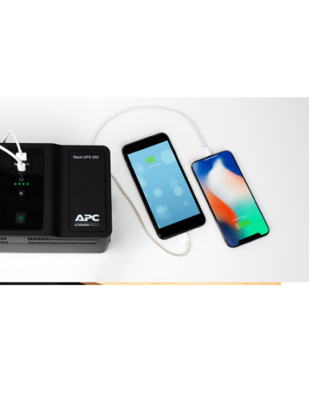 APC Back-UPS 850VA, 230V, USB Type-C and A charging ports