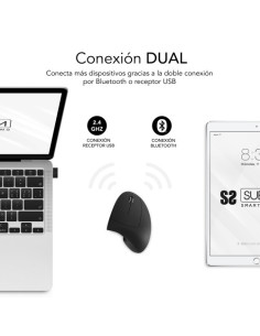 SUBBLIM GLIDE VERTICAL ERGO DUAL MOUSE BATTERY B 2