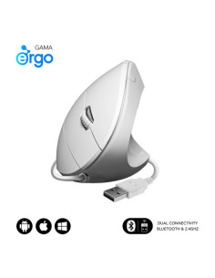 SUBBLIM GLIDE VERTICAL ERGO WIRED MOUSE WHITE