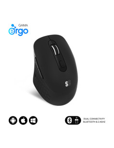 SUBBLIM CURVE ERGO DUAL MOUSE BATTERY BLACK
