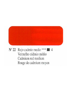 OLEO TITAN 60CC Nº22  S-4 ROJO  CADMIO MEDIO