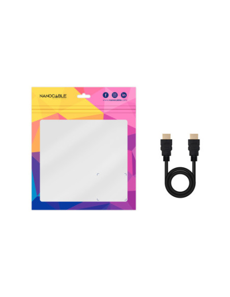 NANOCABLE CABLE HDMI V2.0 4K@60HZ 18Gbps 1 M NEGRO