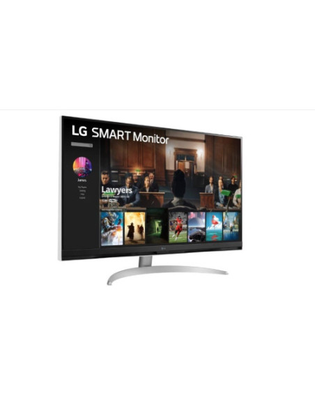 LG MONITOR (32SQ700S-W) // 32" // SMART 4K UHD CON WEBOS // 3840 X 2160 - 16:9 - 60HZ - 5MS