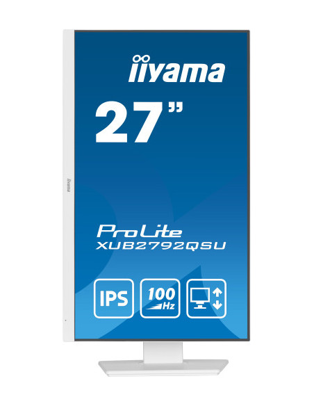 MONITOR IIYAMA 27"/2560 x 1440/3.7 MPX/WQHD/100Hz/250CD/16:9/HDMI/LED/BLANCO