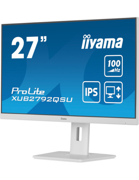 MONITOR IIYAMA 27"/2560 x 1440/3.7 MPX/WQHD/100Hz/250CD/16:9/HDMI/LED/BLANCO