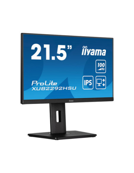 MONITOR IIYAMA 21.5"/1920 x 1080/100Hz /2.1MPX/250CD/FHD/16:9/HDMI/IPSLED/NEGRO MONITOR IIYAMA 21.5"/1920 x 1080/100Hz /2.1MPX/250CD/FHD/16:9/HDMI/IPSLED/NEGRO