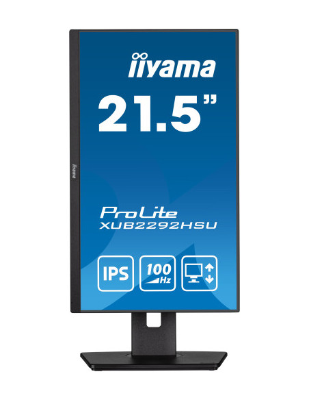 MONITOR IIYAMA 21.5"/1920 x 1080/100Hz /2.1MPX/250CD/FHD/16:9/HDMI/IPSLED/NEGRO