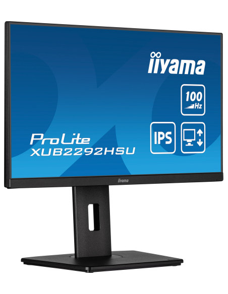 MONITOR IIYAMA 21.5"/1920 x 1080/100Hz /2.1MPX/250CD/FHD/16:9/HDMI/IPSLED/NEGRO