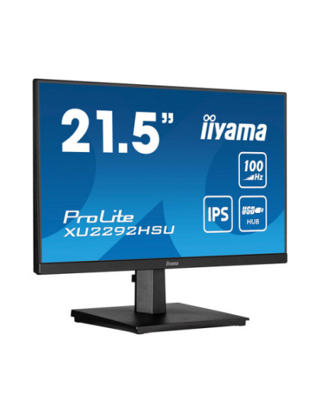 MONITOR IIYAMA 21.5"/1920 x 1080/100Hz /2.1MPX/250CD/FHD/16:9/HDMI/IPSLED/NEGRO MONITOR IIYAMA 21.5"/1920 x 1080/100Hz /2.1MPX/250CD/FHD/16:9/HDMI/IPSLED/NEGRO
