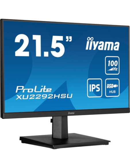 MONITOR IIYAMA 21.5"/1920 x 1080/100Hz /2.1MPX/250CD/FHD/16:9/HDMI/IPSLED/NEGRO