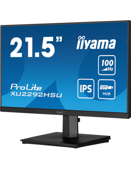 MONITOR IIYAMA 21.5"/1920 x 1080/100Hz /2.1MPX/250CD/FHD/16:9/HDMI/IPSLED/NEGRO