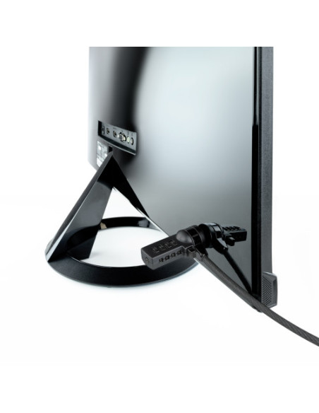 TOOQ CABLE DE SEGURIDAD CON COMBINACION PARA PORTATILES 1.5 M GRIS OSCURO (TQCLKC0015-G)