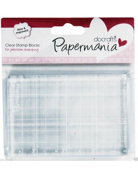 BLOQUE ACRILICO PARA SELLOS SILICONA 10X7CMX9MM