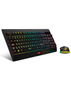 KROM KIT GAMING WIRELESS RGB KABALA. TECLADO MEMBRANA. RATON OPTICO 4800 DPI 2
