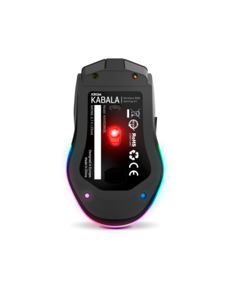 KROM KIT GAMING WIRELESS RGB KABALA. TECLADO MEMBRANA. RATON OPTICO 4800 DPI