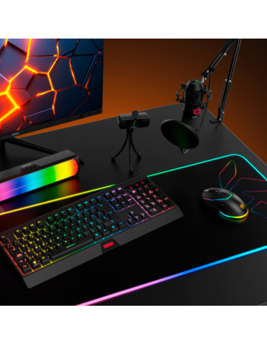 KROM KIT GAMING WIRELESS RGB KABALA. TECLADO...
