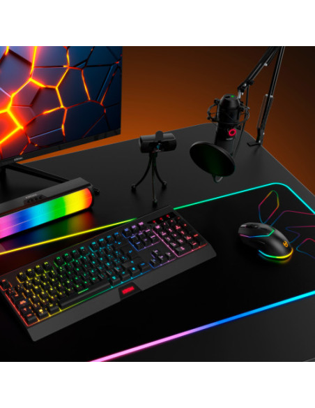 KROM KIT GAMING WIRELESS RGB KABALA. TECLADO MEMBRANA. RATON OPTICO 4800 DPI