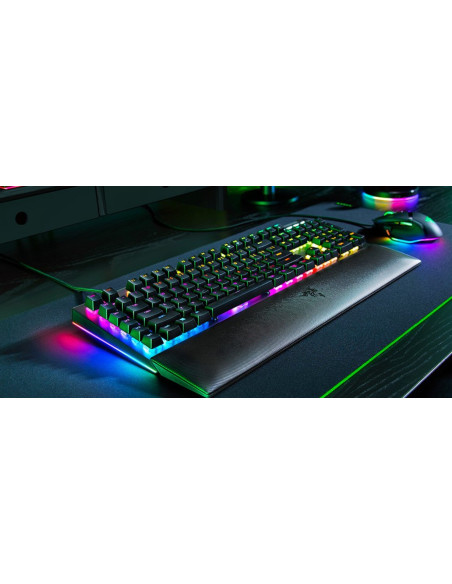 TECLADO RAZER BLACKWIDOW V4 GREEN SWITCH (USA) (RZ03-04690100-R3M1)