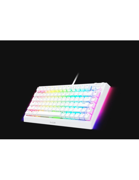 TECLADO RAZER BLACKWIDOW V4 75% BLANCO (USA) (RZ03-05001700-R3M1)