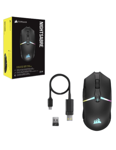 RATON CORSAIR NIGHTSABRE WIRELESS RGB CH-931B011-EU