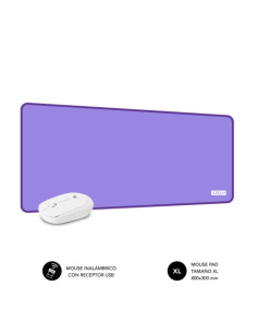 ALFOMBRILLA CON RATÓN HARMONY PACK MOUSEPAD XL + WIRELESS MOUSE PURPLE 2