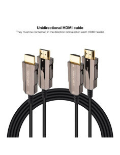 NANOCABLE CABLE HDMI V2.0 AOC 4K@60HZ 18Gbps NEGRO 60 M
