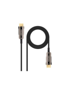 NANOCABLE CABLE HDMI V2.0 AOC 4K@60HZ 18Gbps NEGRO 15 M
