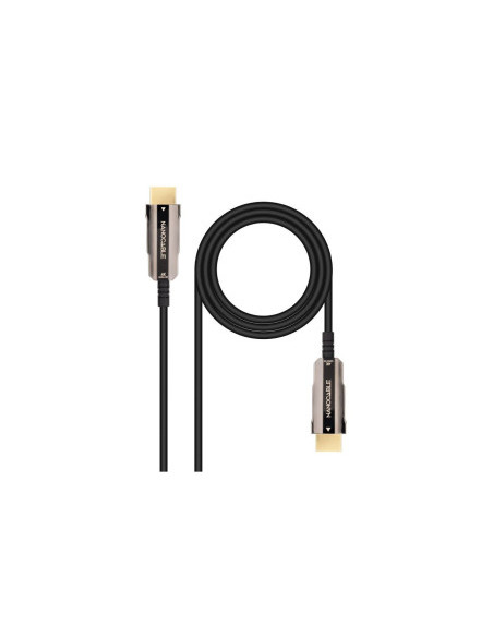 NANOCABLE CABLE HDMI V2.0 AOC 4K@60HZ 18Gbps NEGRO 15 M NANOCABLE CABLE HDMI V2.0 AOC 4K@60HZ 18Gbps NEGRO 15 M
