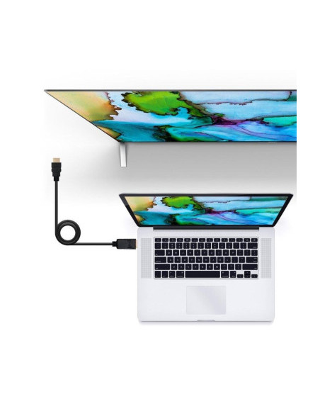 NANOCABLE CABLE CONVERSOR DP A HDMI, DP/M-HDMI/M NEGRO 10 M