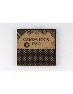 BLOC DE PAPEL SCRAP 36H BLACK & KRAFT 15X15