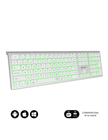 TECLADO BLUETOOTH/2.4G MASTER ILUMINADO EXT P/B