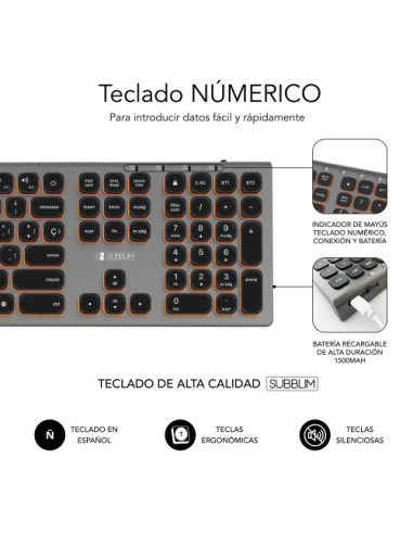 TECLADO BLUETOOTH/2.4G MASTER ILUMINADO EXT G/N
