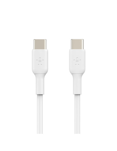 BELKIN CABLE TRENZADO USB-C a USB-C  BLANCO