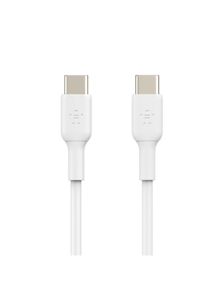 BELKIN CABLE TRENZADO USB-C a USB-C  BLANCO