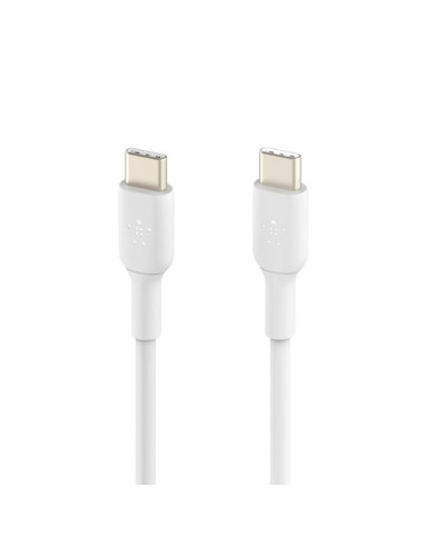 BELKIN CABLE TRENZADO USB-C a USB-C  BLANCO