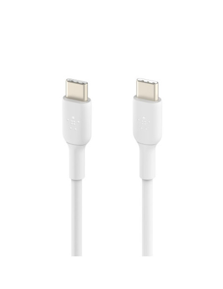 BELKIN CABLE TRENZADO USB-C a USB-C  BLANCO