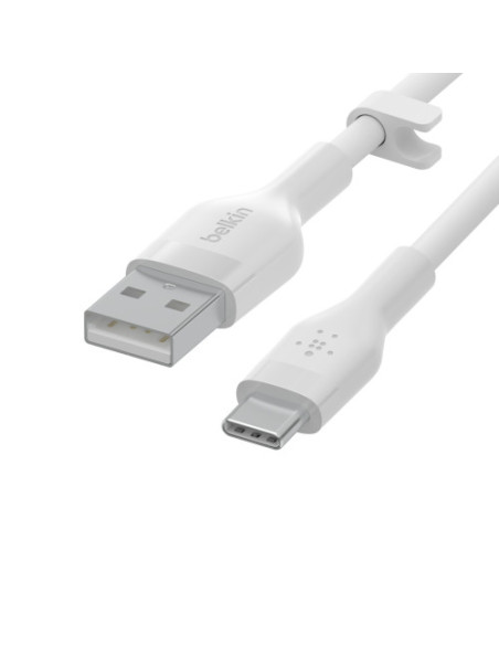 (D)BELKIN BOOST CHARGEUSB-A TO USB-C_SILICON, 2M, WHITE