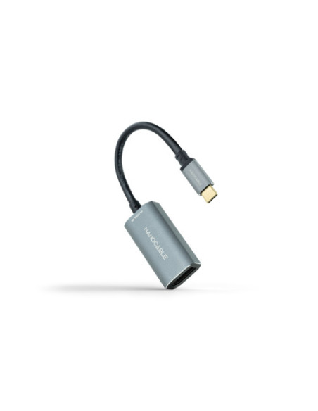 NANOCABLE CONVERSOR USB-C A DISPLAYPORT 8K ALUMINIO NANOCABLE CONVERSOR USB-C A DISPLAYPORT 8K ALUMINIO