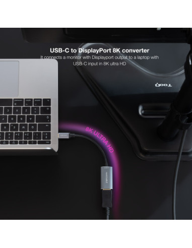 NANOCABLE CONVERSOR USB-C A DISPLAYPORT 8K...