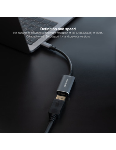 NANOCABLE CONVERSOR USB-C A DISPLAYPORT 8K...