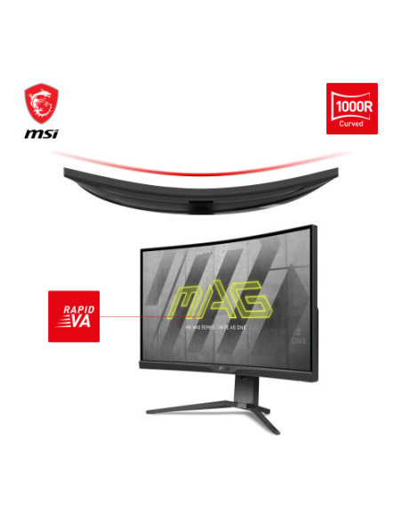 MSI MONITOR MAG 275CQRF QD . 27" (69 CM). CURVO 1000R. 2560X1440 (WQHD). 170HZ