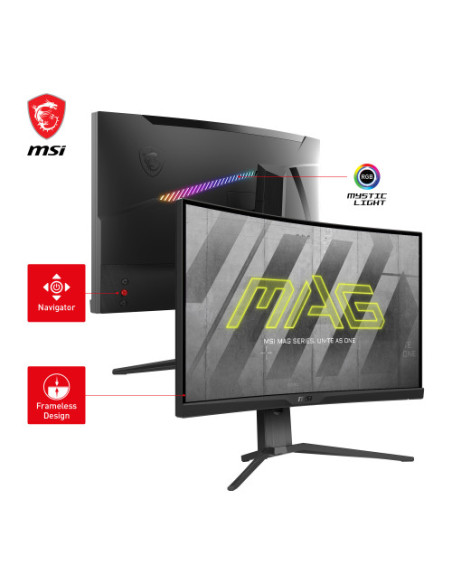 MSI MONITOR MAG 275CQRF QD . 27" (69 CM). CURVO 1000R. 2560X1440 (WQHD). 170HZ