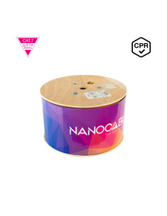 NANOCABLE CABLE RED CAT. 7 600MHZ LSZH SFTP PIMF AWG23 305 M