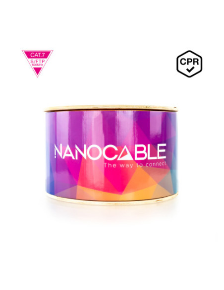 NANOCABLE CABLE RED CAT. 7 600MHZ LSZH SFTP PIMF AWG23 305 M