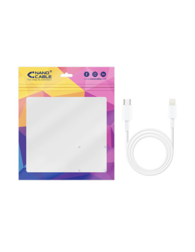 NANOCABLE CABLE LIGHTNING A USB-C, 50 CM