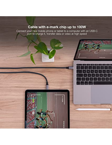 NANOCABLE CABLE USB 3.1 GEN2 10GBPS 5A,...