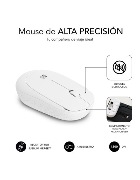 COMBO BUSINESS SLIM SILENCIOSO WIRELESS2.4G BLANCO