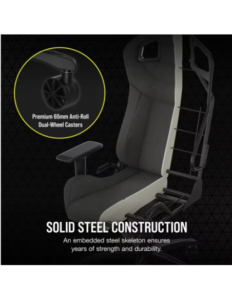 SILLA CORSAIR GAMING T3 RUSH (2023) CARBON CF-9010057-WW