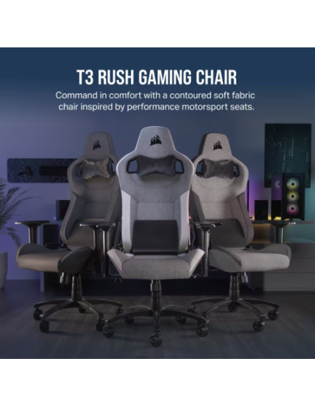 SILLA CORSAIR GAMING T3 RUSH (2023) CARBON CF-9010057-WW
