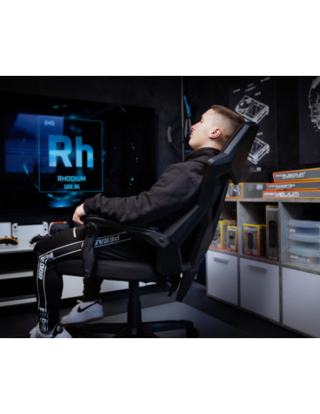 THE G-LAB GAMING CHAIR - ATOM - MESH - MOVING ARMREST (KS-RHODIUM-A)